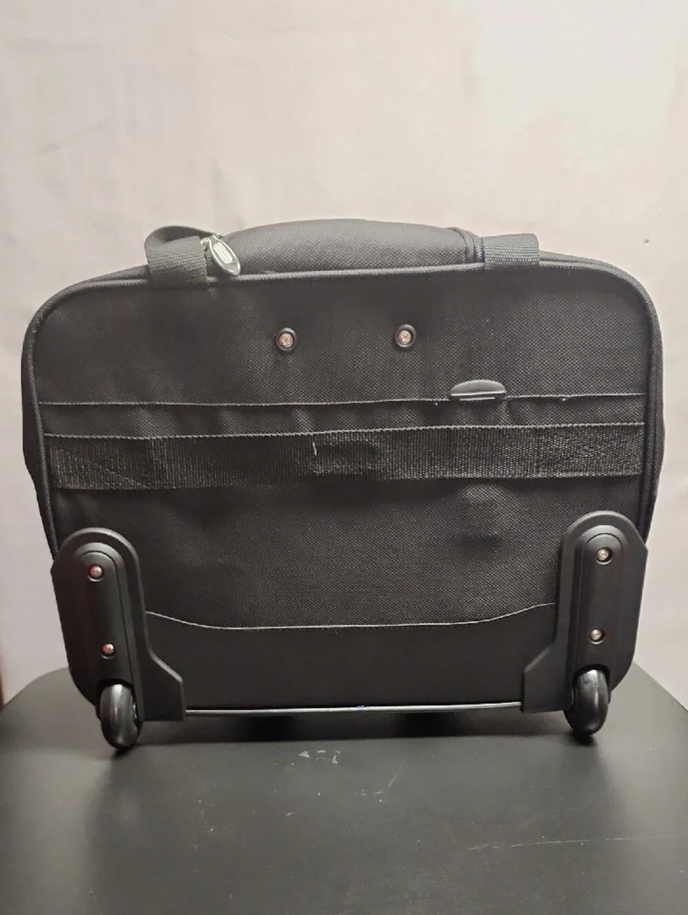 Delsey London Absoulte Black Rolling Trolly Tote